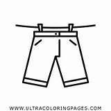 Página Pantalones Cortos sketch template