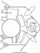 Batteria Schlagzeug Disegno Tamburo Drummer Ausmalen Misti Malvorlage Kategorien Gratismalvorlagen sketch template