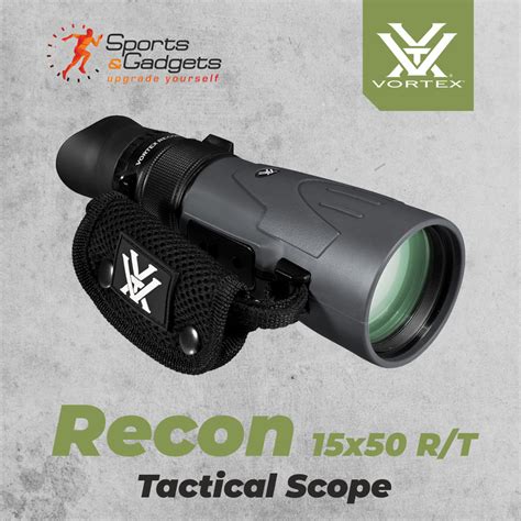 vortex optics recon 15x50 r t tactical scope monocular rt155