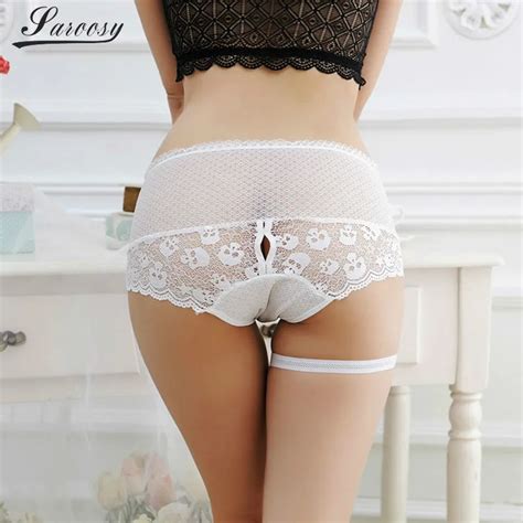sexy sheer lace underwear open back panty seamless panties brief for