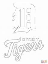 Detroit Tigers Coloring Logo Pages Mlb Printable Baseball Drawing Sport Print Color Skyline Clip Sheets Library Clipart Silhouettes Getdrawings Search sketch template
