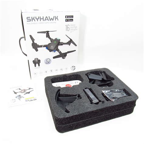 skyhawk drc foldable video gps transmission drone