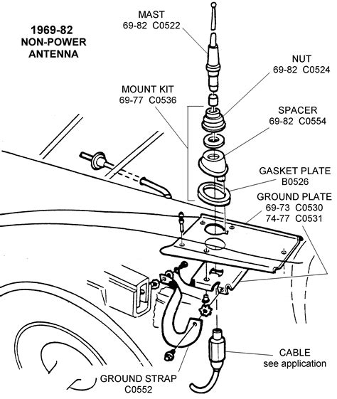 power antenna diagram view chicago corvette supply