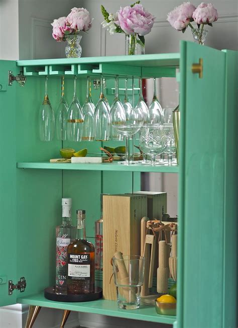 diy drinks cabinet hack melanie lissack interiors drinks cabinet