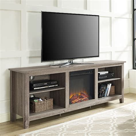 beachcrest home sunbury tv stand  electric fireplace reviews