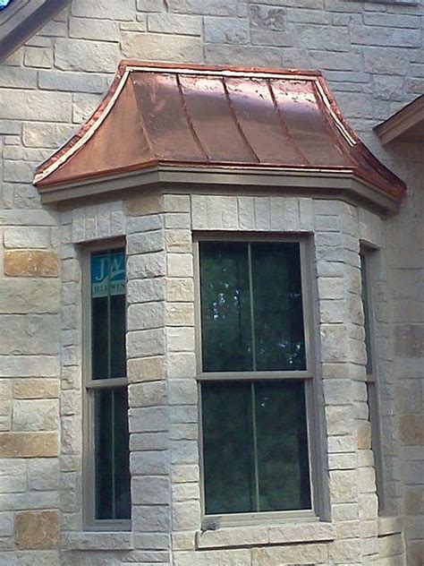 copper sweep bay window roof  classiccopperworks  etsy copper roof house brick exterior