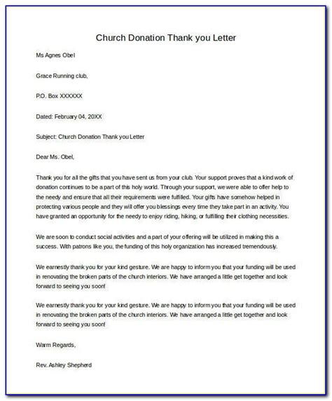 sample   letter  donation  church  memory  deceased