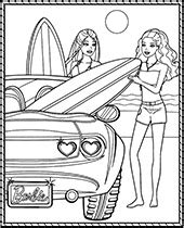 barbie  puppy coloring page
