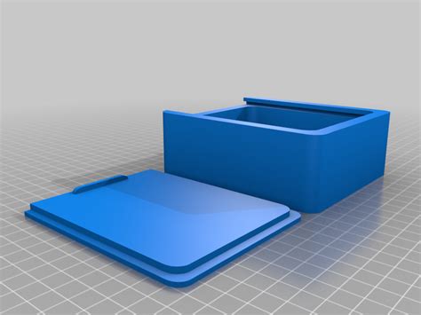 stl file box  sliding lid object      print