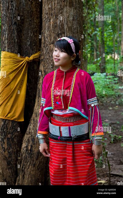 Colourful Female Hand Woven Clothing And Traditional Tribal Costume Of