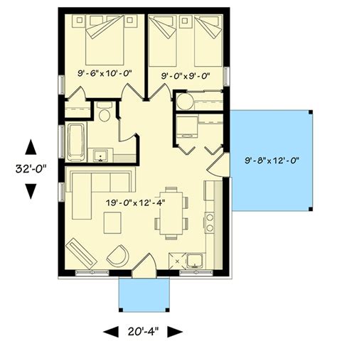 bedroom tiny cottage dr architectural designs house plans
