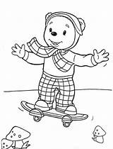 Rupert Skateboarding sketch template