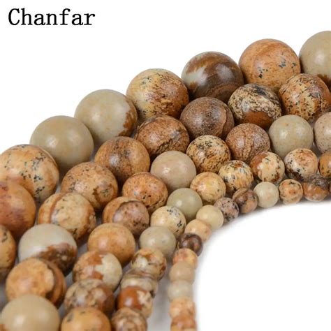 buy chanfar brown  picture stone beads natural stone beads  jewelry