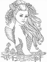 Scary Pregnant Mermaids Book русалка раскраски Myart sketch template