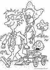 Rugrats Coloring Pages Cartoon Printable Color Sheets Pickles Print Colouring Tommy Kids Book Sheet Cartoons Character Ausmalbilder Characters Printables Mercedes sketch template