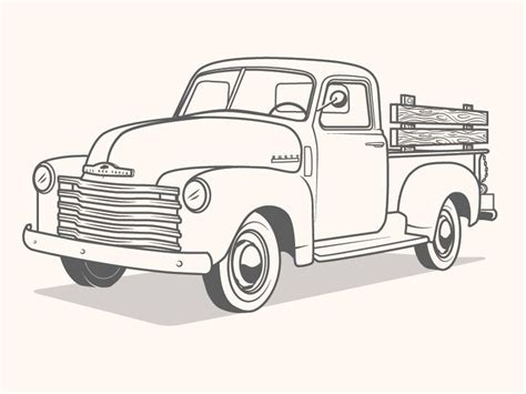 printable vintage trucks printable word searches