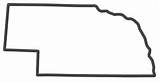 Nebraska Outline Svg Thick sketch template