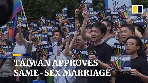 Taiwan Approves Same Sex Marriage Youtube