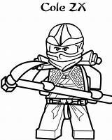 Ninjago Cole sketch template