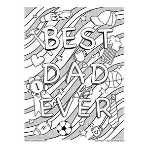 colorful tribute  dad  dad  coloring pages
