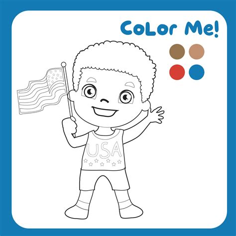 coloring activity  children   july coloring page