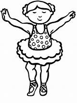 Coloring Pages Ballet Girl Practice Little Ballerina Practise Girls Butterfly Doing Wearing Costume Cute Colorear Para Coloringsky Dance sketch template
