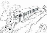 Coloring Pages Trains Trucks Getcolorings Train sketch template