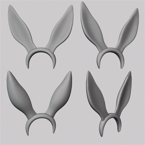 file bunny ears cosplayd printable model  downloadcults