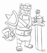 Clash Coloring Clans Pages Royale Colorear Para King Barbarian Dibujos Personajes Google Royal Buscar Con Dibujo Imágenes Cartas Clan Roi sketch template
