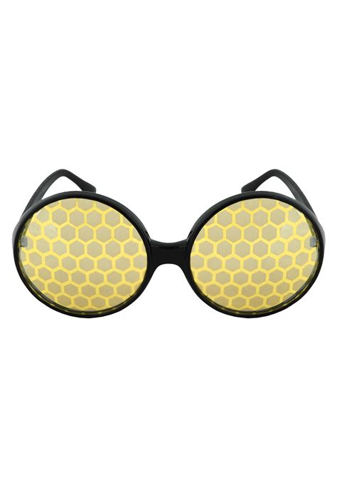 bug eyes black yellow glasses
