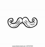 Mustache Cartoon Shutterstock Vector Stock Lightbox Save sketch template