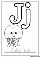 Coloring Alphabet Pages Printable Letter Jellyfish Worksheets Letters English Sheets Summer Kids Printables Print Ocean Songs Learning Choose Board sketch template
