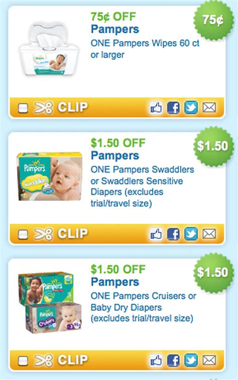 pampers printable coupons diapers wipes alcom