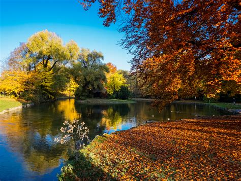 englischer garten im herbst portraitiertde