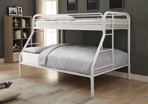 twin  full bunk bed   metal frame white walmartcom