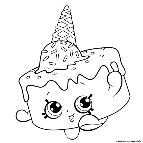 ice cream coloring   shopkins season  coloring pages printable