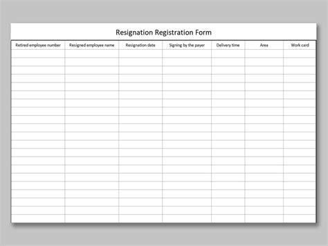 excel  simple registration formxls wps  templates