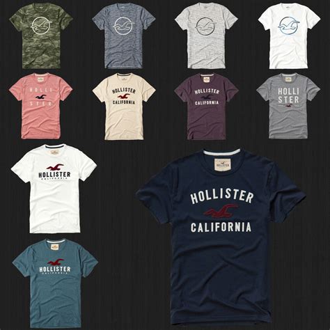 nwt hollister printed and applique logo graphic men t shirt tee by abercrombi e ebay