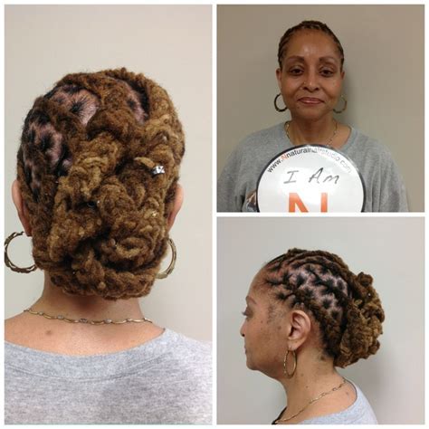 Simple loc up do   N HairStyles   Pinterest