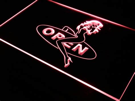 I033 Open Sexy Sex Girls Pub Bar Club Led Neon Light Sign On Off Switch