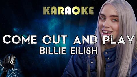 billie eilish    play karaoke instrumental youtube