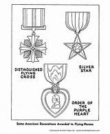 Coloring Pages Forces Armed Memorial Veterans Sheets Medals Printables Honor Service American Military Kids Usa Activities Activity Flying Crafts Medal sketch template