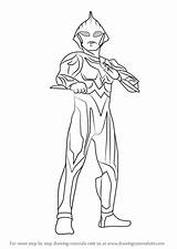 Ultraman Mewarnai Ginga Learn Geed Drawingtutorials101 Tiga Kartun Victory Ribut Taro Kamen sketch template
