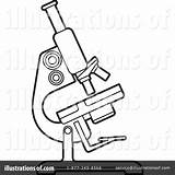 Microscope Clipart Drawing Clip Line Illustration Outline Perera Lal Royalty Rf Getdrawings 1024 sketch template