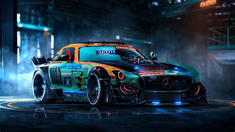 Mercedes Colorful 4k Customize Car Hd Wallpapers