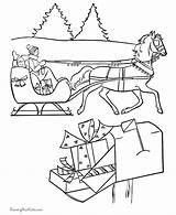 Christmas Coloring Pages Scenes Scene Printable Printing Help Popular sketch template