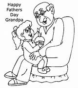 Grandpa Fathers Happy Coloring Pages Printable Father Cards Color Clipart Print Getcolorings sketch template