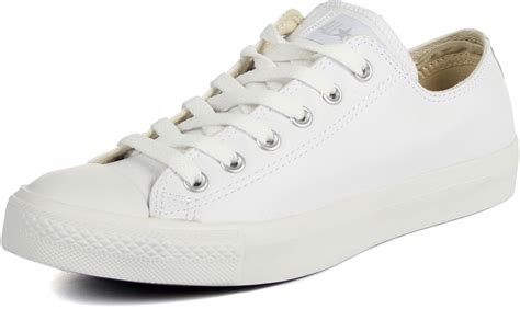 converse leather chuck taylor  star shoes  top  white