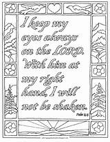 Printable Psalm Verse Colouring Psalms Getcolorings Lord Biblia sketch template