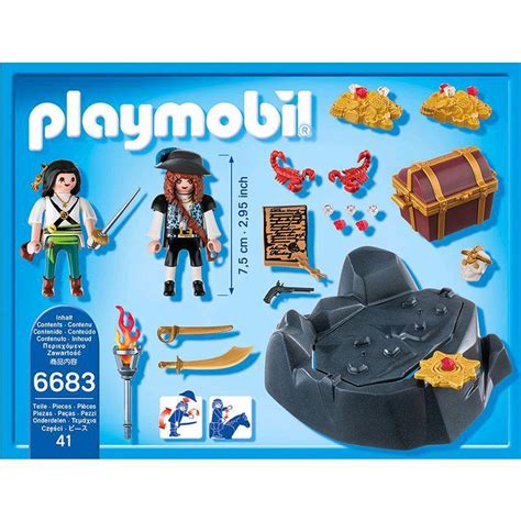 playmobil piraten schatzversteck  spar toys